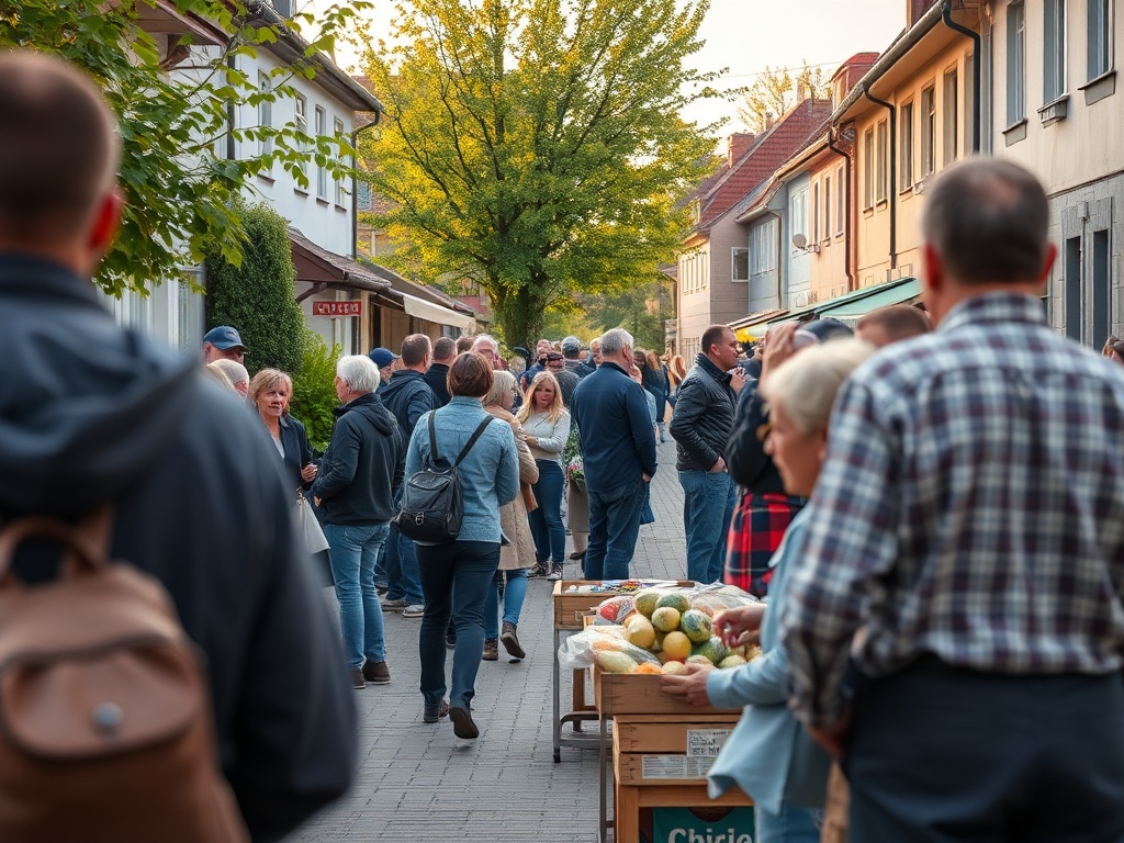Plakat symbolizujący Dzień Ziemi z elementami natury i miasta Pyskowice.